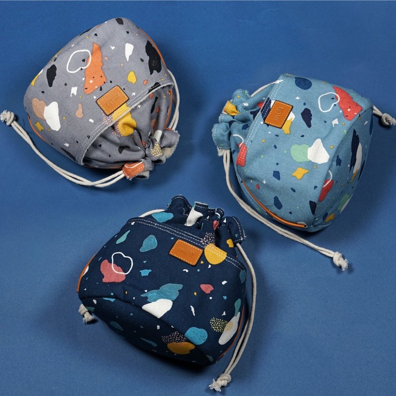 束口袋【花布相机镜头袋 颜料系列】收纳袋 镜头袋 保护袋 - 相机包/相机袋 - 棉．麻 多色