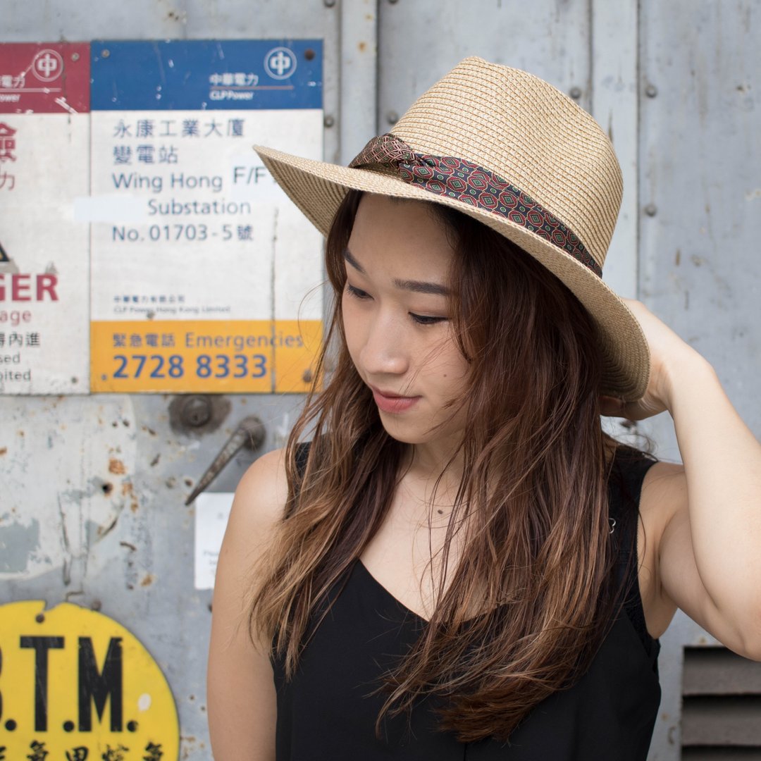 Bad Hair Club Twist Band Straw Fedora Hat - 帽子 - 其他材质 