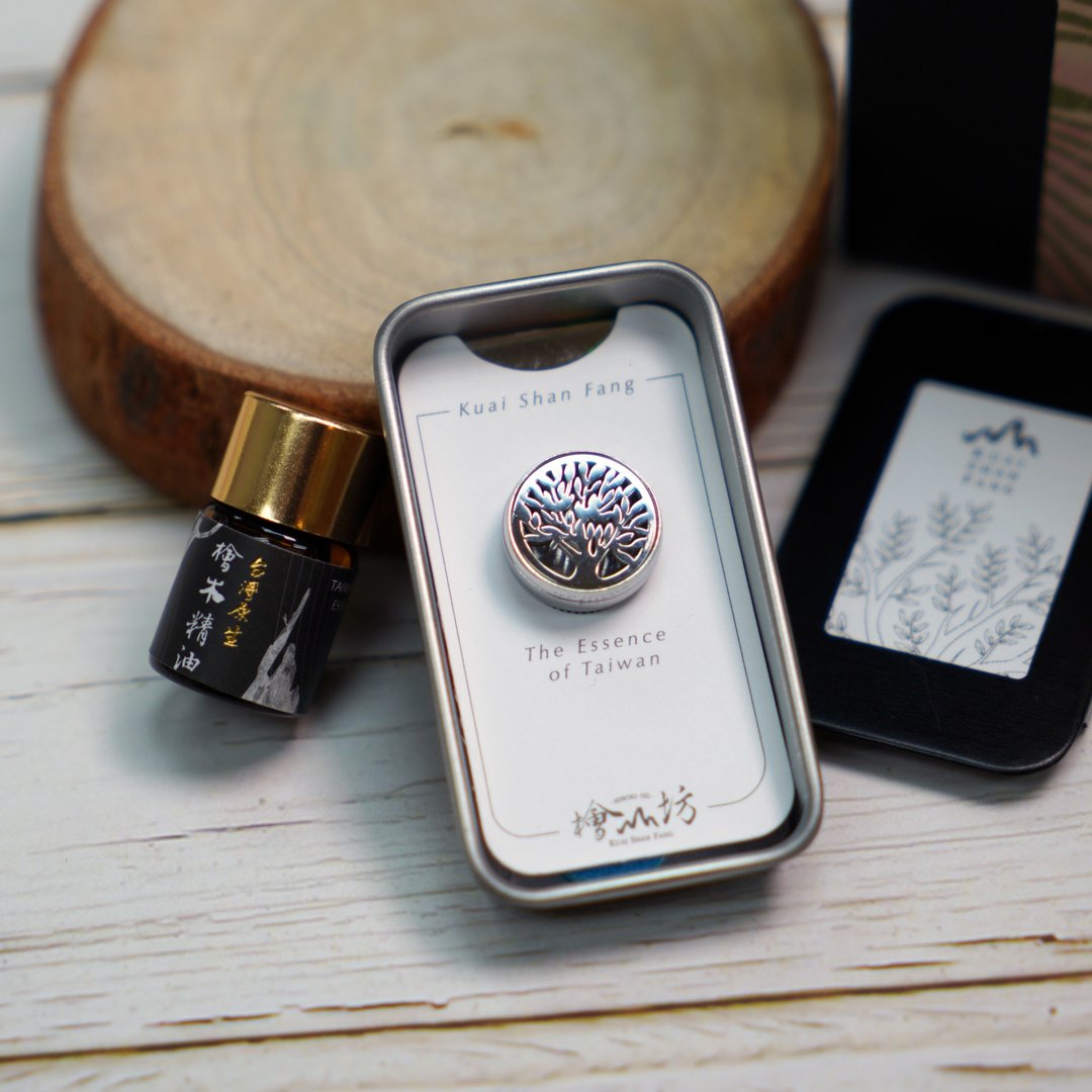 【情人节礼物】生命树口罩扣+桧木精油2ml / 精油扩香 森林带着走 - 其他 - 不锈钢 