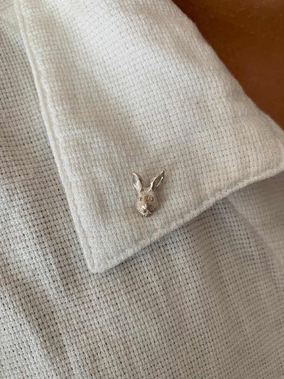 Rabbit pin tack - 徽章/别针 - 银 银色