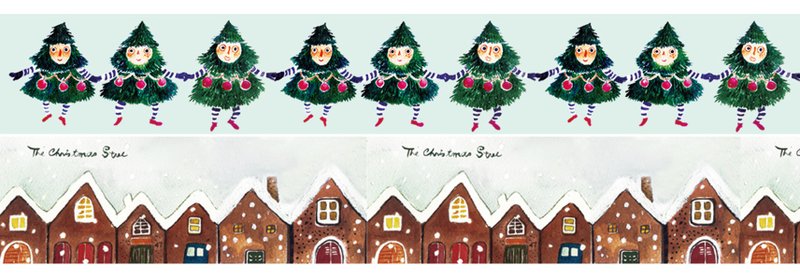 ✴圣诞包装纸胶组✴ - 纸胶带 - 纸 绿色