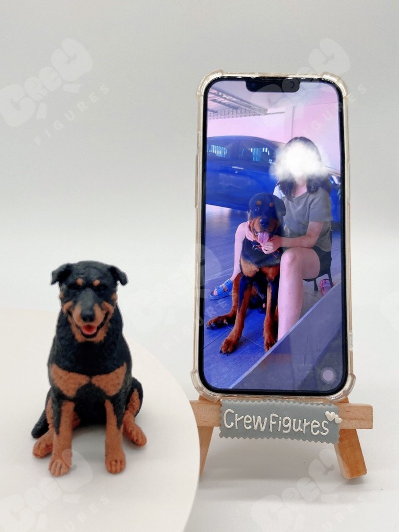 杜宾犬  Pawsome 宠物彩陶公仔 Pawsome clayfigure - 陶艺 - 陶 多色