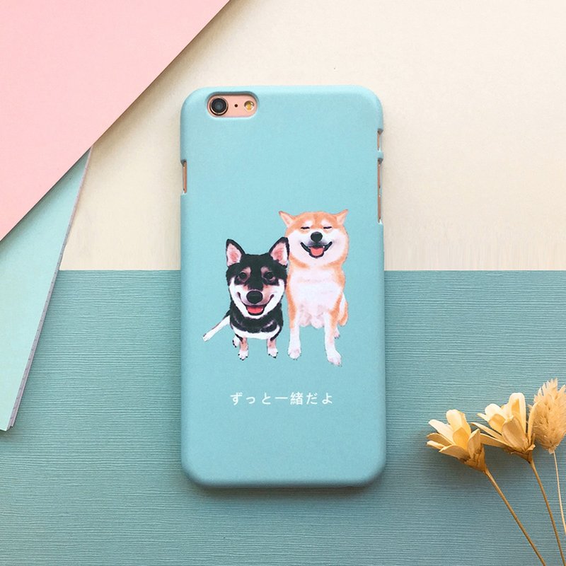 双宝小柴-硬壳 (iPhone.Samsung, HTC, Sony.华硕手机壳) - 手机壳/手机套 - 塑料 蓝色