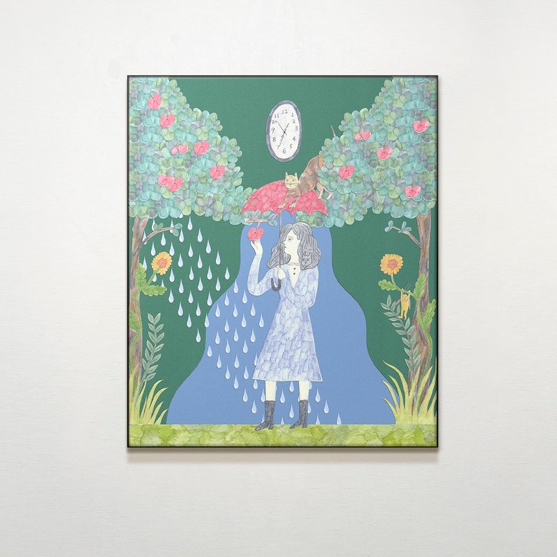 时间暂停魔法29度C / 宇宙豆花.插画.挂画.公平交易.家居布置 - 海报/装饰画/版画 - 防水材质 