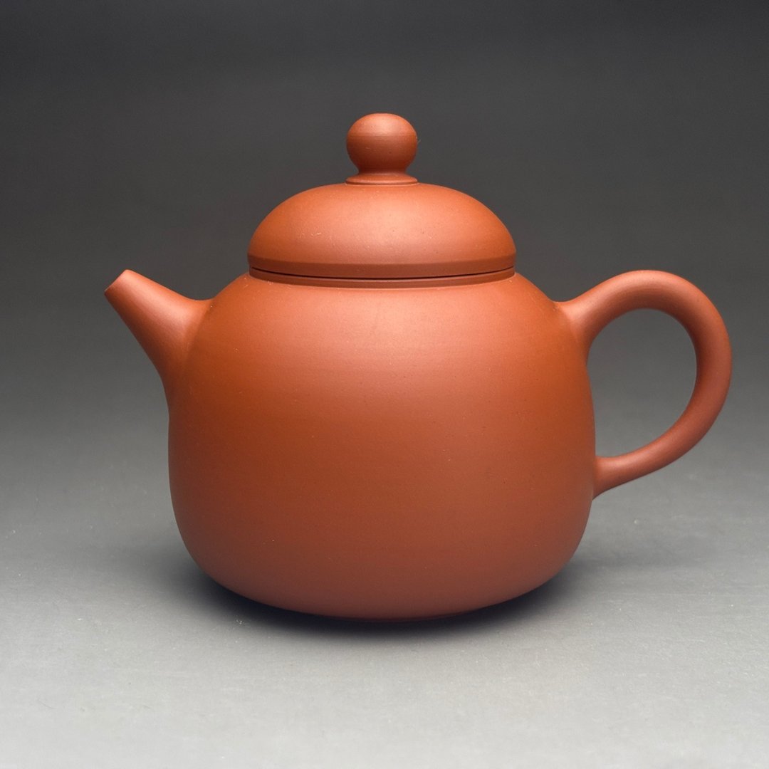 良时美器【庄裕文】手拉坏薄胎朱泥壶 200ml 台湾茶具 - 茶具/茶杯 - 陶 红色