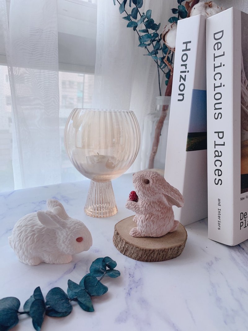 LOTUS鹿特丝 许愿小兔扩香石 - 香薰/精油/线香 - 其他材质 