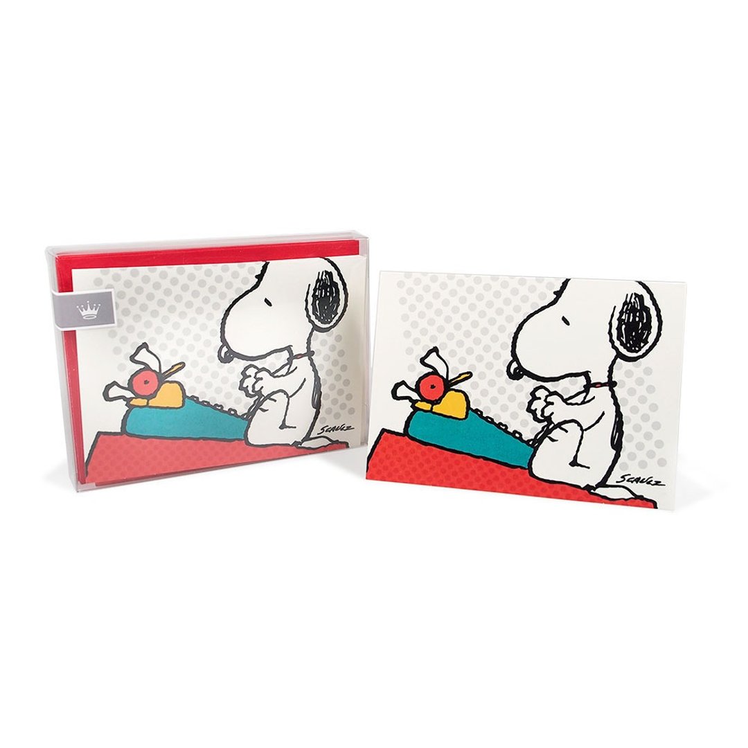Snoopy精装盒卡-史努比打字机【Hallmark-Peanuts 多用途】 - 卡片/明信片 - 纸 红色