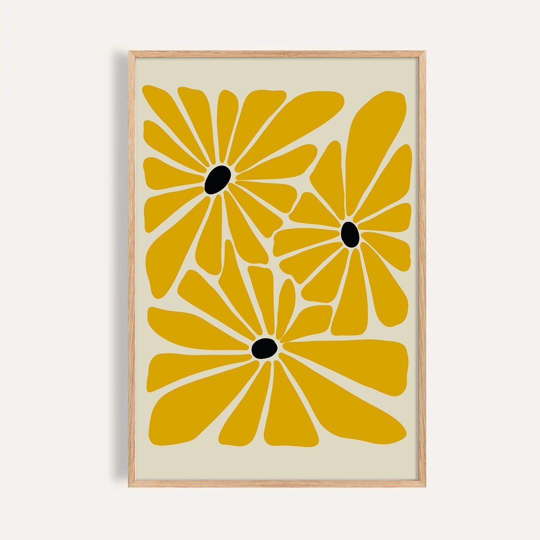 金色曦光 Golden Daisies / 波西米亚风格 挂画 画芯 海报 - 海报/装饰画/版画 - 纸 