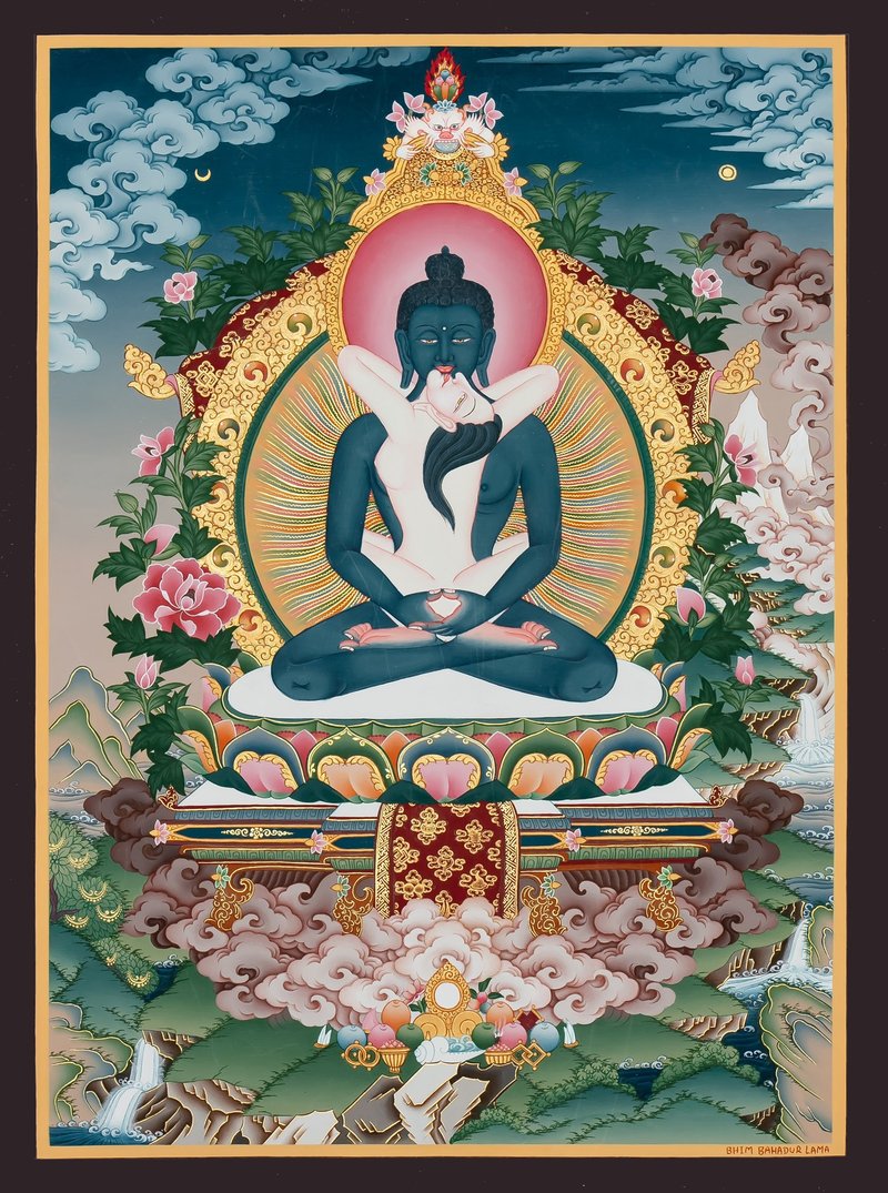 手工制作的佛唐卡  宁静冥想工具 - 墙贴/壁贴 - 其他材质 多色