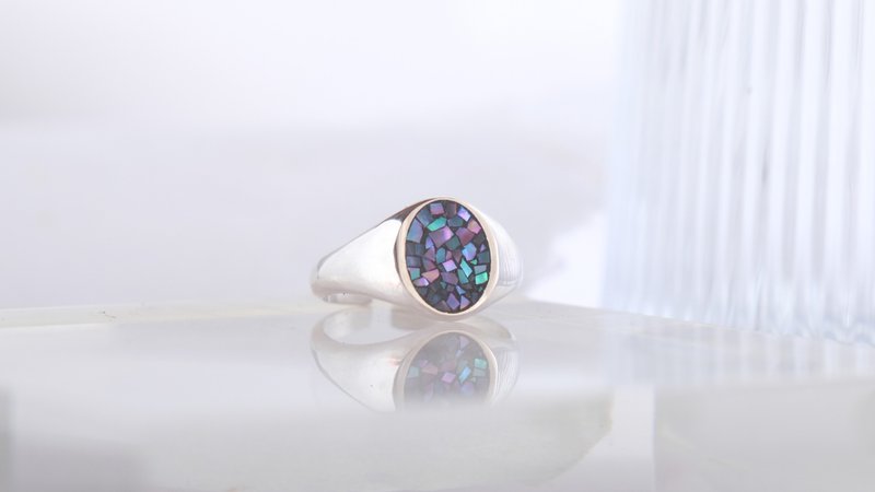 碎星 轻珠宝 戒指 #9 - 戒指 - 银 白色