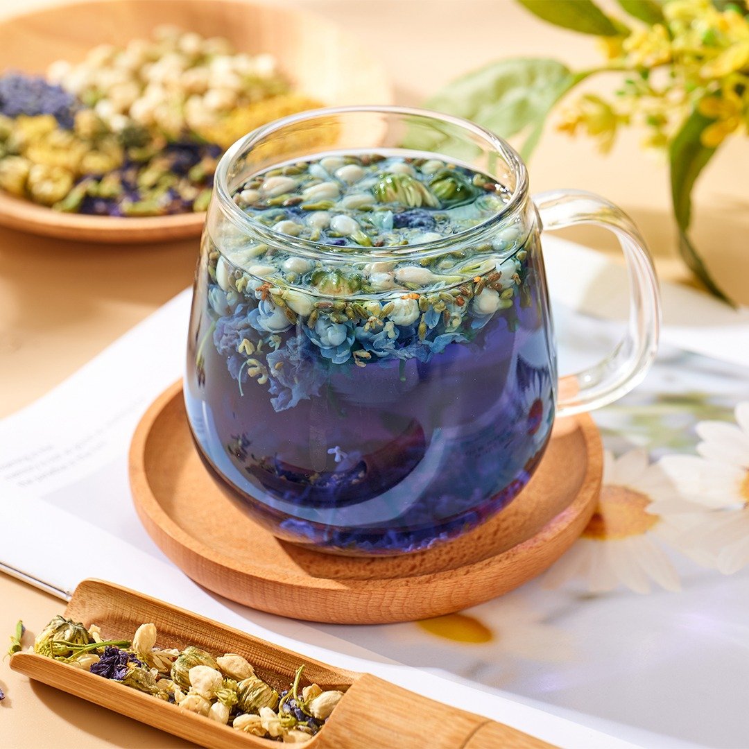 安神蝶豆花茶 (8包/袋) 薰衣草,茉莉花,蝶豆花 改善失眠舒缓紧张 - 茶 - 其他材质 