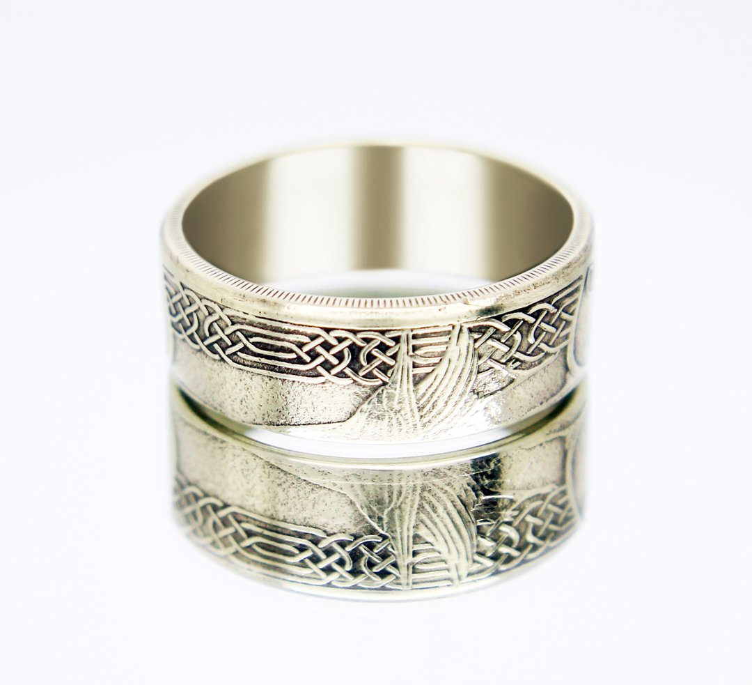 Isle of Man Coin Ring 1 pound 2017 coin rings for men coin rings for women - 戒指 - 其他金属 