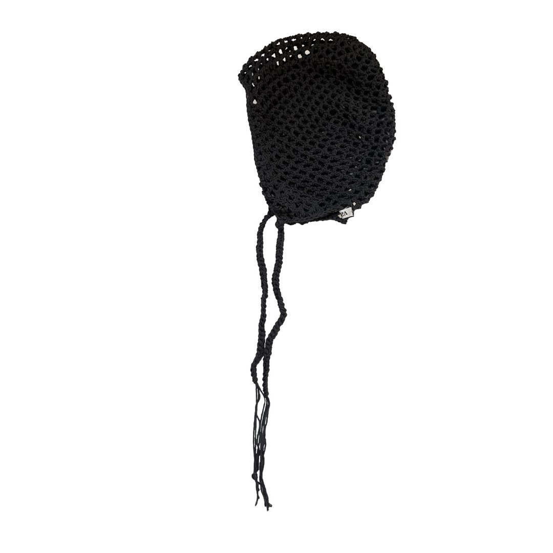 SUMMER MESH EARFLAP BEANIE (深炭灰) - 帽子 - 棉 灰色
