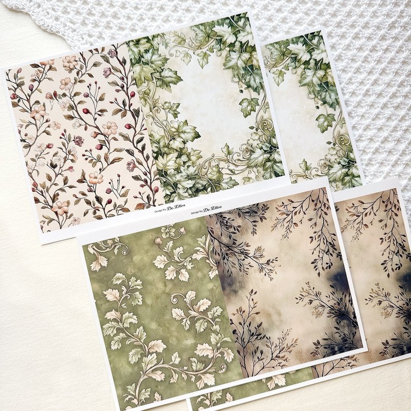 Z444 - 多样背景 - 贴纸 - 纸 