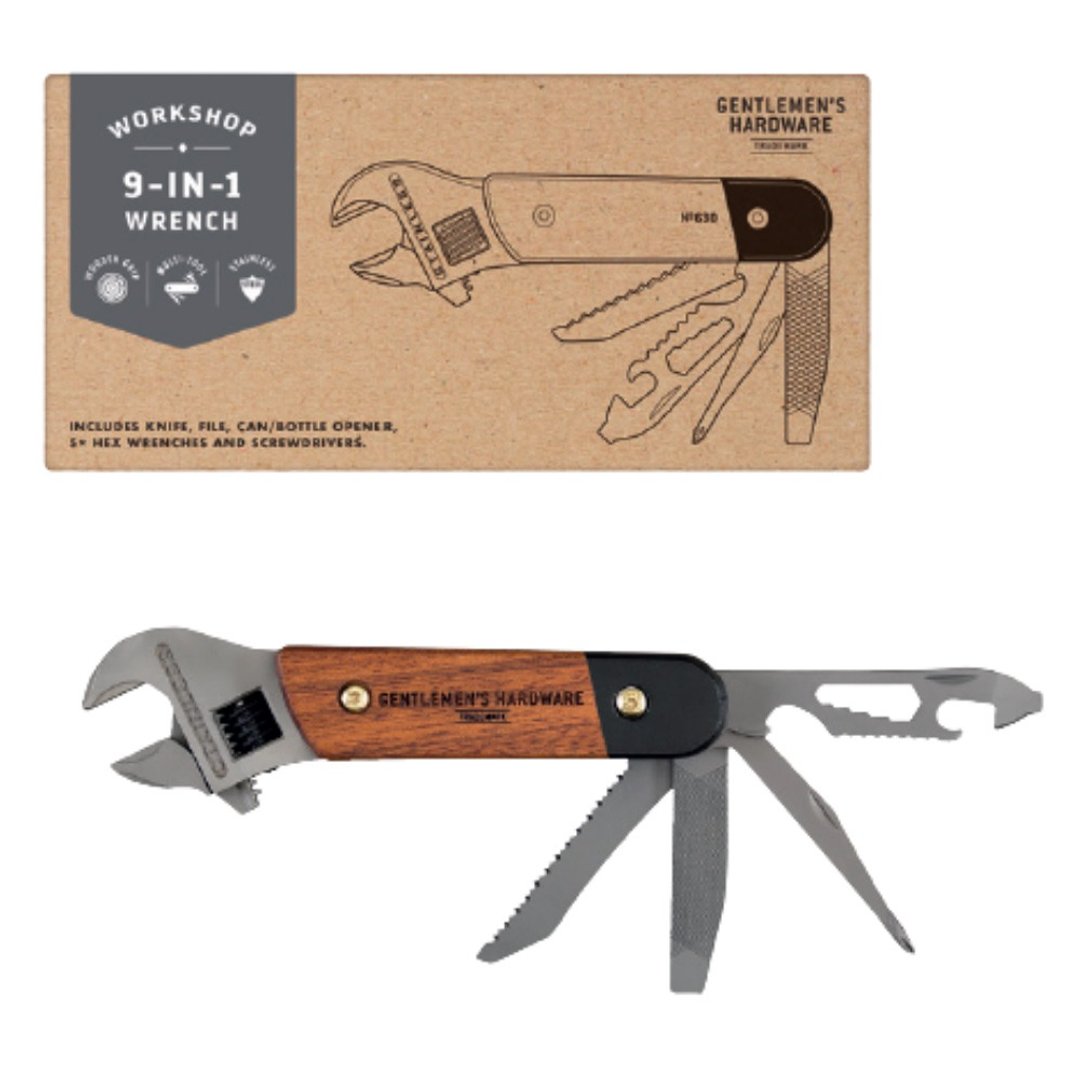 【Gentlemen's Hardware】板手多功能工具 - 露营用品 - 不锈钢 咖啡色