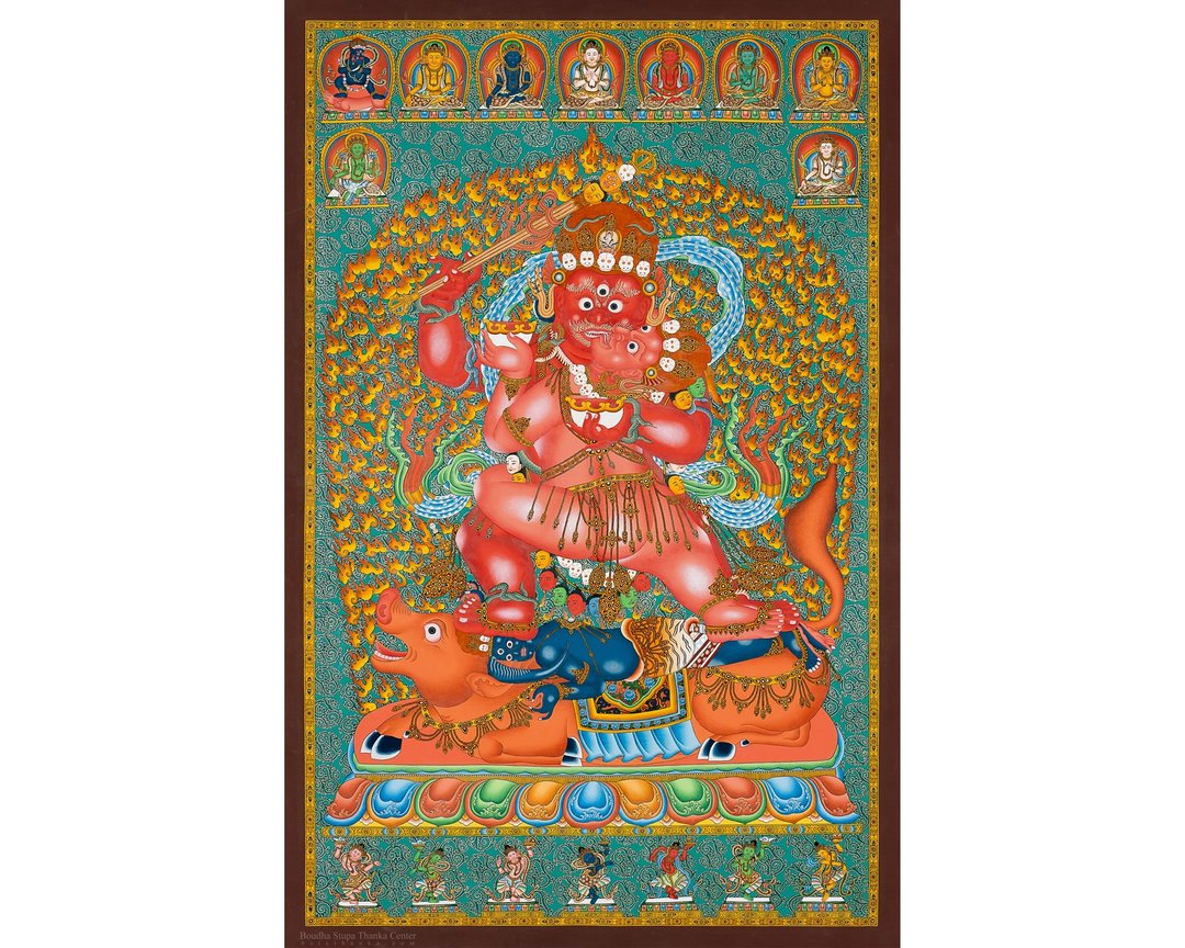 二臂玛哈卡拉曼荼罗 法护神与护法之神 - B13867 - 墙贴/壁贴 - 其他材质 多色