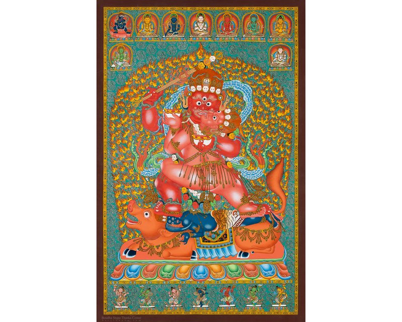 二臂玛哈卡拉曼荼罗 法护神与护法之神 - B13867 - 墙贴/壁贴 - 其他材质 多色