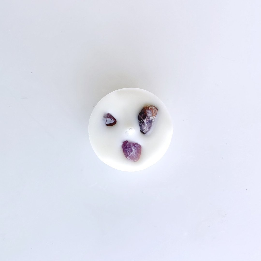 紫水晶 - 裸感蜡烛 - 蜡烛/烛台 - 蜡 紫色
