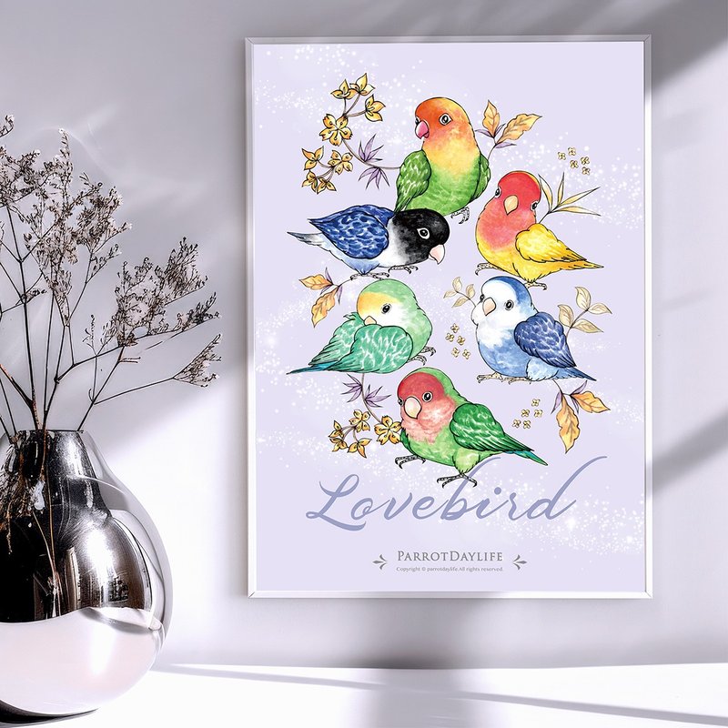 海报 / 牡丹鹦鹉图鉴系列海报 - 海报/装饰画/版画 - 纸 