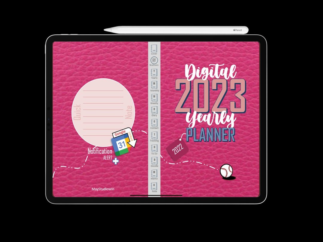 Studiowin-Product 2-Yearly Planner 2023-Upgrade-Pink - 图文模板设计 - 其他材质 