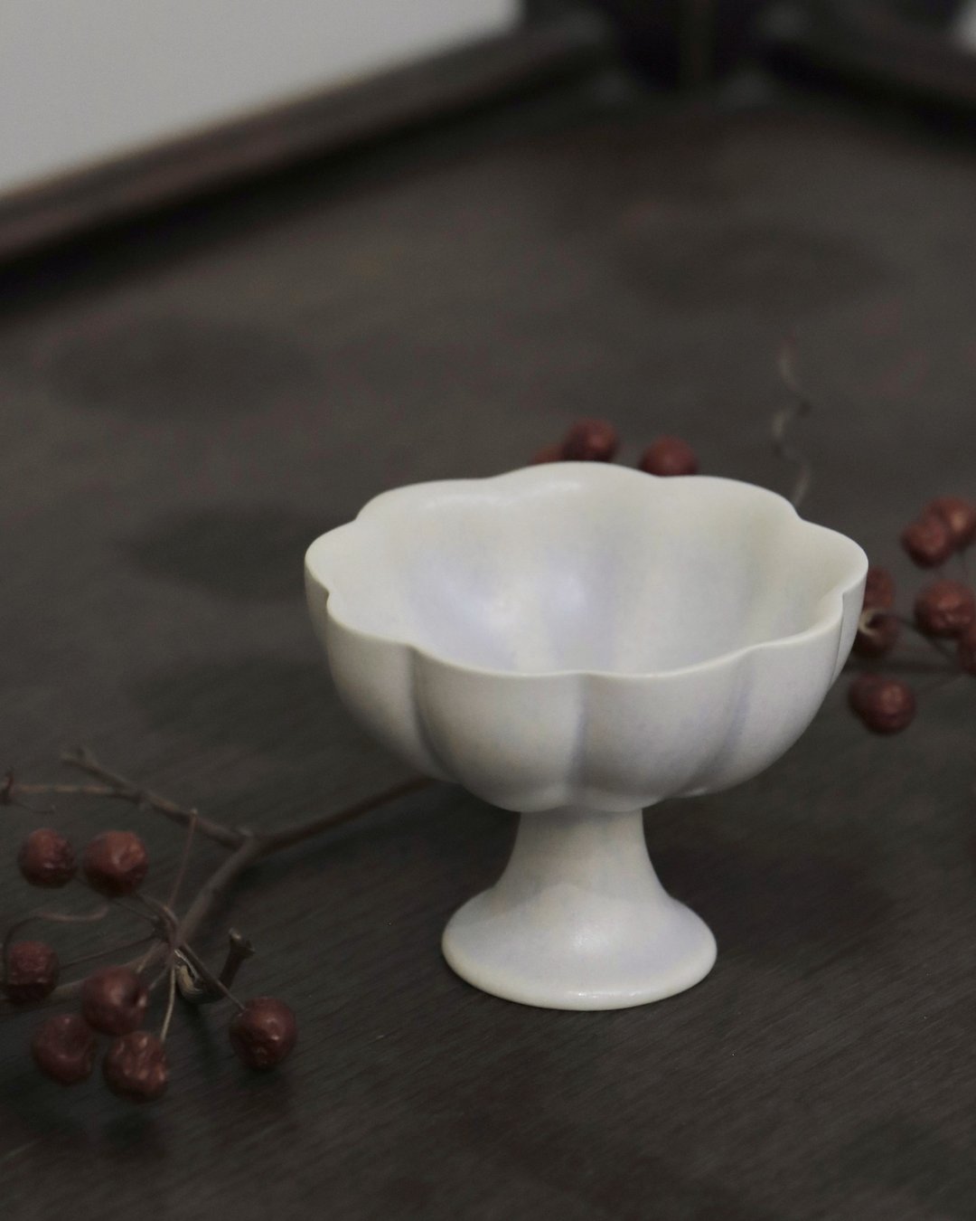Kürbis 小杯 - 茶具/茶杯 - 陶 白色
