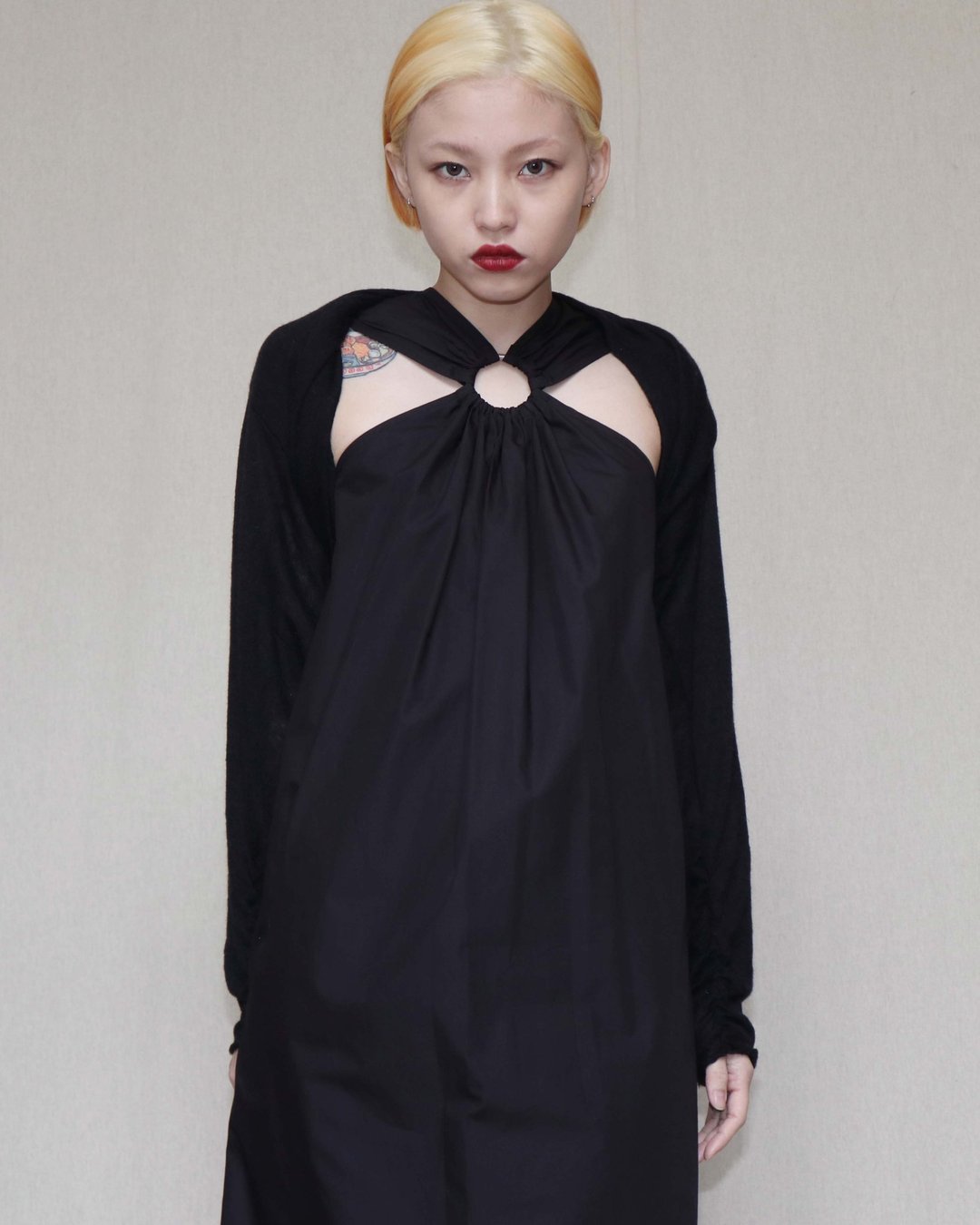 南瓜Vintage。LANVIN en Bleu 黑色 针织 袖透 开襟衫 - 女装上衣 - 羊毛 黑色