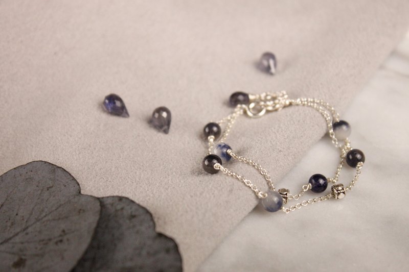 音旋 律动系列 Rhythm 天然宝石纯银手链X项链/专属收藏 - 手链/手环 - 宝石 银色