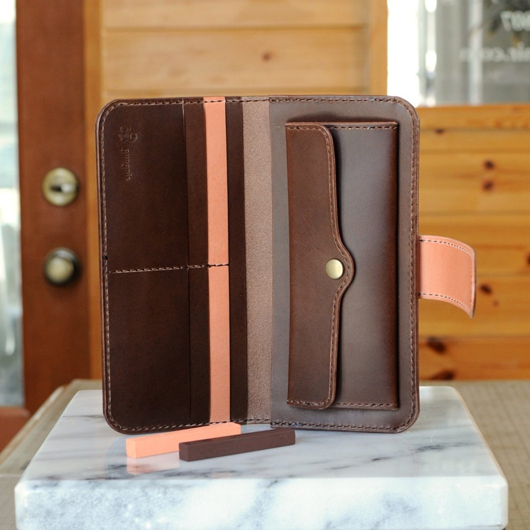 Simple wallet B No.12 Buttero - 皮夹/钱包 - 真皮 多色