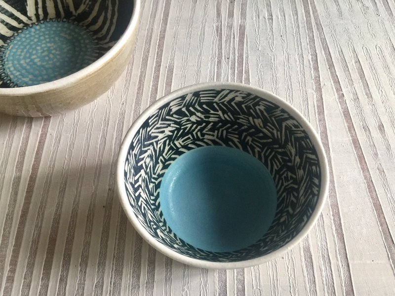 素面艺术底子系列-小水漥钵碗_陶瓷餐碗 - 碗 - 陶 蓝色