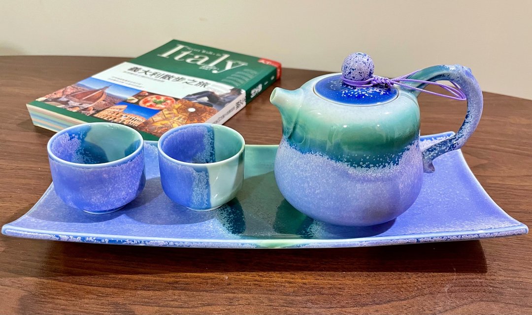 茶壶杯盘组(一壶二杯一盘)・薰衣草系列/送礼包装/小卡 - 茶具/茶杯 - 瓷 