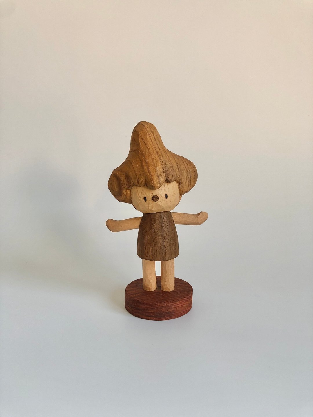 海星、木雕、手工艺品 - 摆饰 - 木头 咖啡色