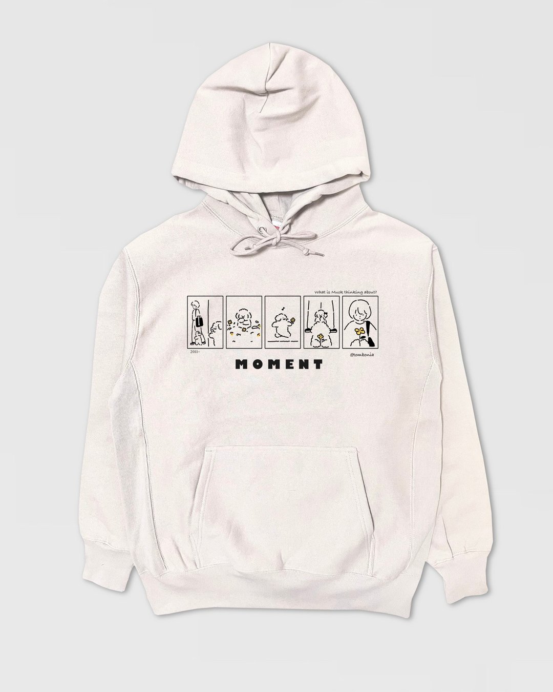 Moment Hoodie 蜜桃粉肤 - 女装上衣 - 棉 卡其色