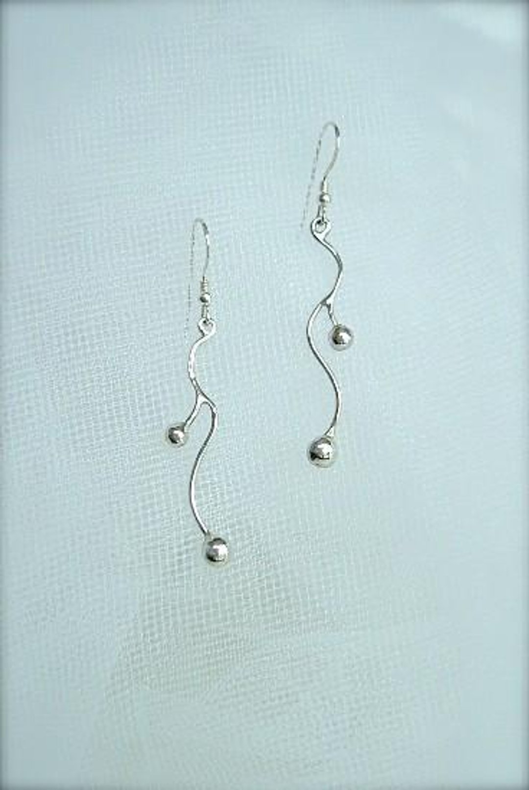 Organic earrings - 耳环/耳夹 - 银 银色