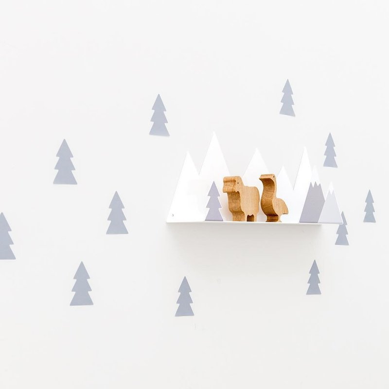 西班牙 Tresxics绵延小山造型装饰架(灰) - 收纳用品 - 其他金属 灰色