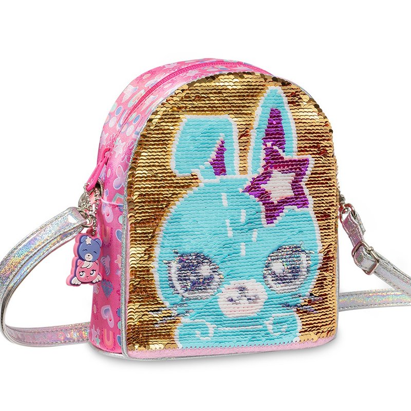 TigerFamily  FunTime迷你幻彩斜背包 - 甜心兔 - 侧背包/斜挎包 - 聚酯纤维 金色