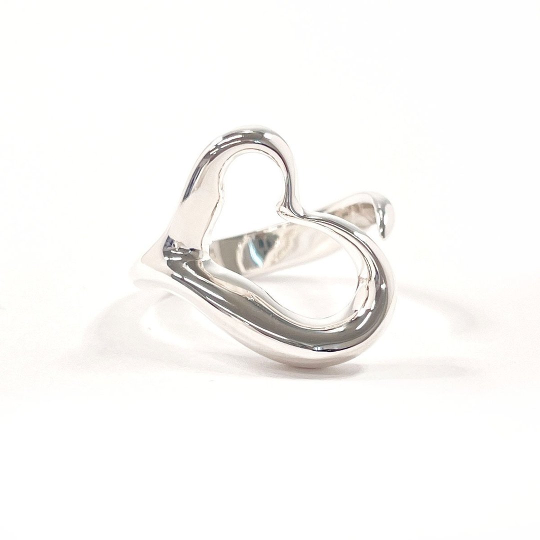 【日本直输 二手美品】13 号 蒂芙尼 TIFFANY&Co. 戒指 经典心形 厄尔莎·佩雷蒂 银 925 - 戒指 - 纯银 银色