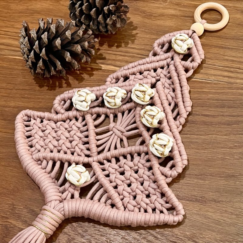 编织圣诞树 - 摆饰 - 棉．麻 粉红色