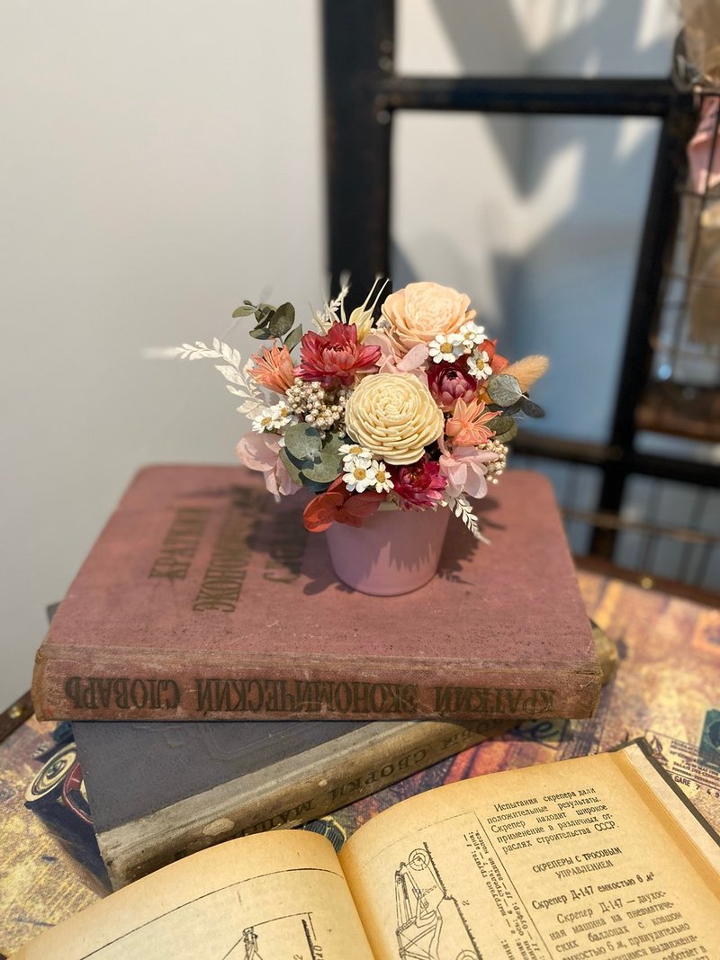 【母亲节】【1人成团】亲子双人花艺课程  小盆花与爱的干燥卡片 - 植栽 - 植物．花 