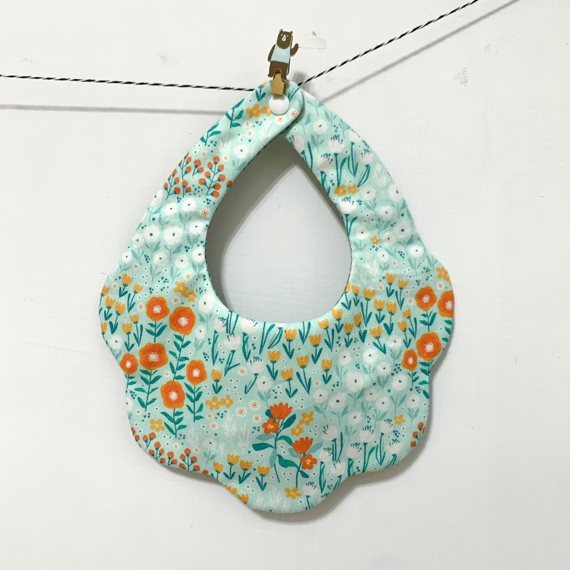 清新花园 婴儿围兜 花形围兜 口水巾 双重纱 二重纱 - 围嘴/口水巾 - 棉．麻 多色