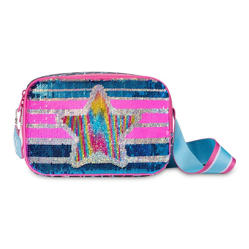 Tiger Family FunTime亮片斜背包 - 璀璨星星 - 侧背包/斜挎包 - 其他人造纤维 蓝色