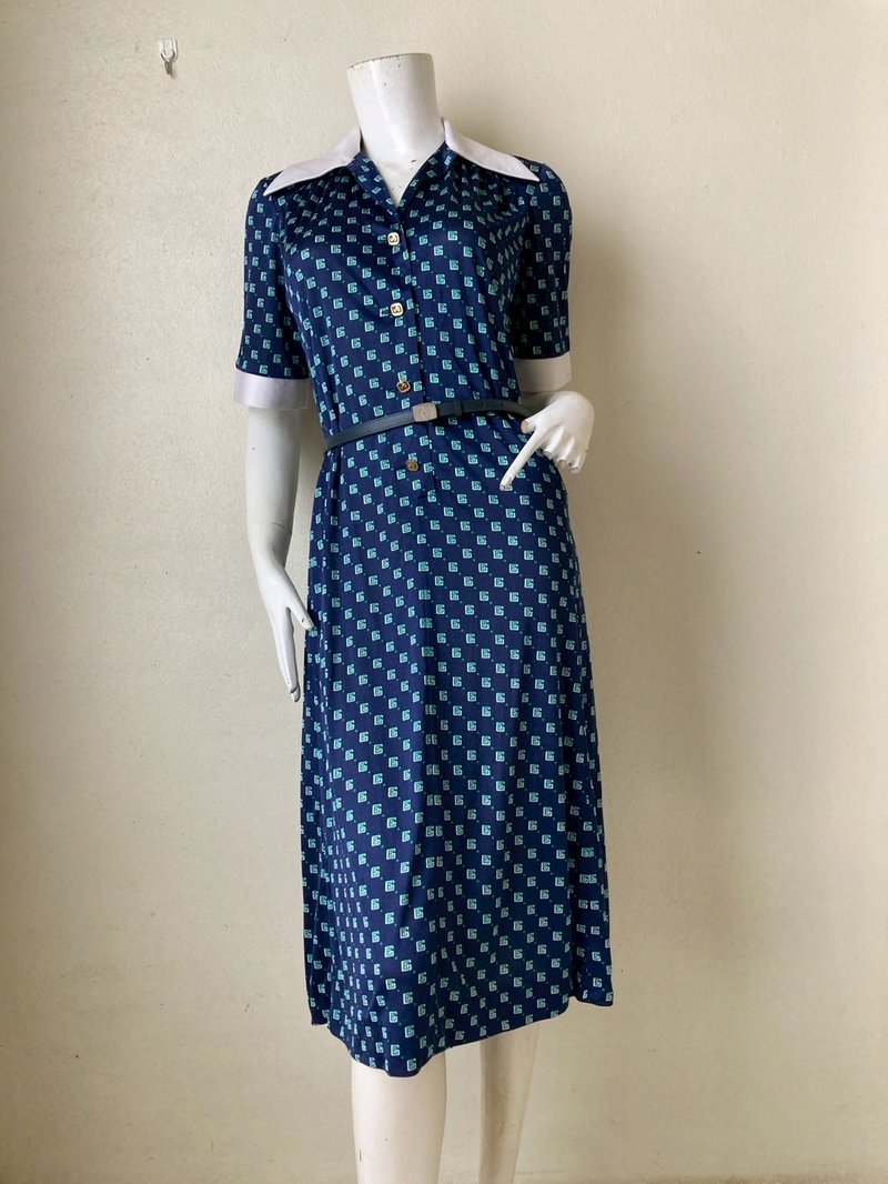 60年代 GOUTILLE Paris 法式摩登洋装，稀有复古洋装 S - 洋装/连衣裙 - 聚酯纤维 