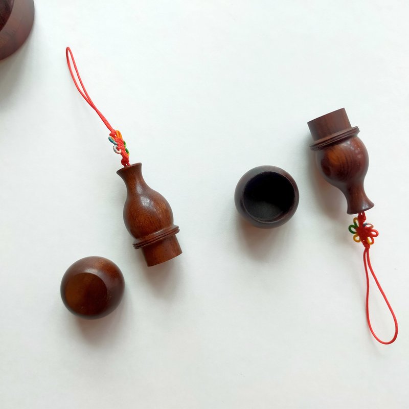 【手刻－印鉴】紫檀葫芦圆章 - 印章/印台 - 木头 