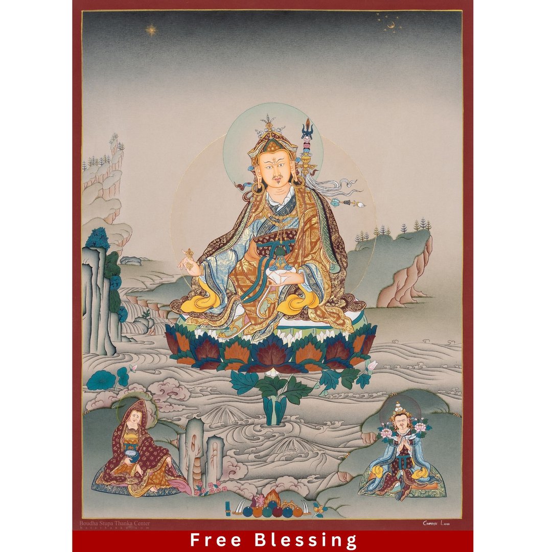 生动活泼的莲花生大师唐卡画 - 墙贴/壁贴 - 其他材质 多色