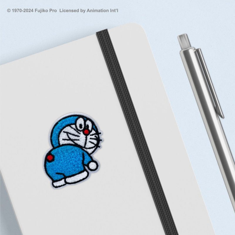 JzFun / Doraemon QQ毛刺绣装饰贴 (回头) - 编织/刺绣/羊毛毡/裁缝 - 绣线 多色
