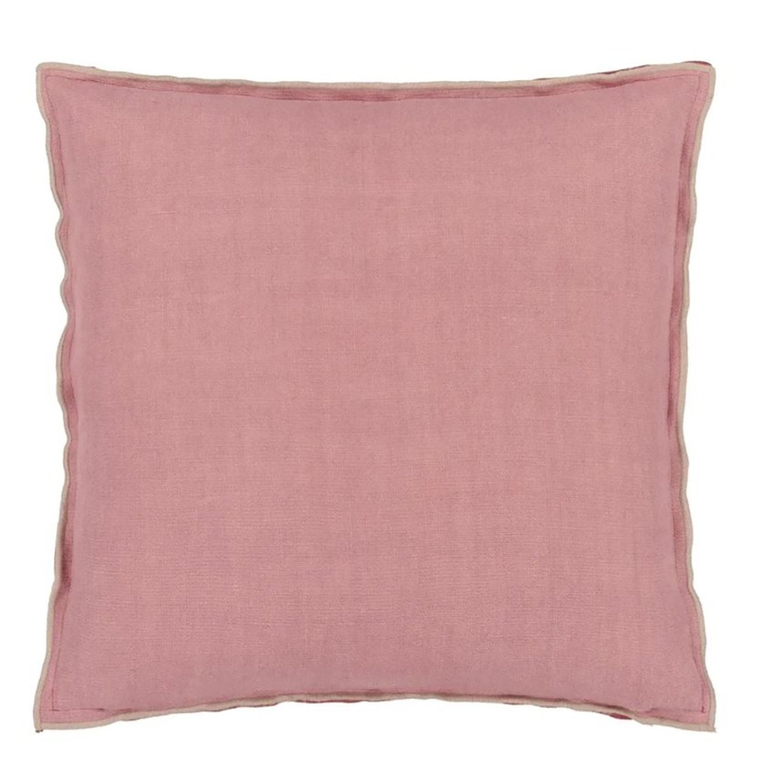 【预购】英国抱枕/靠枕 Brera Lino rose & travertine - 43x43cm - 枕头/抱枕 - 棉．麻 粉红色