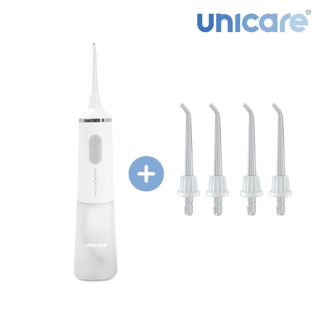 口腔保健组合-unicare USB充电便携式高效电动冲牙机+标准喷嘴组 - 其他小家电 - 其他材质 白色