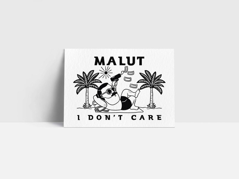 我不在乎 | 明信片 | malut - 卡片/明信片 - 纸 