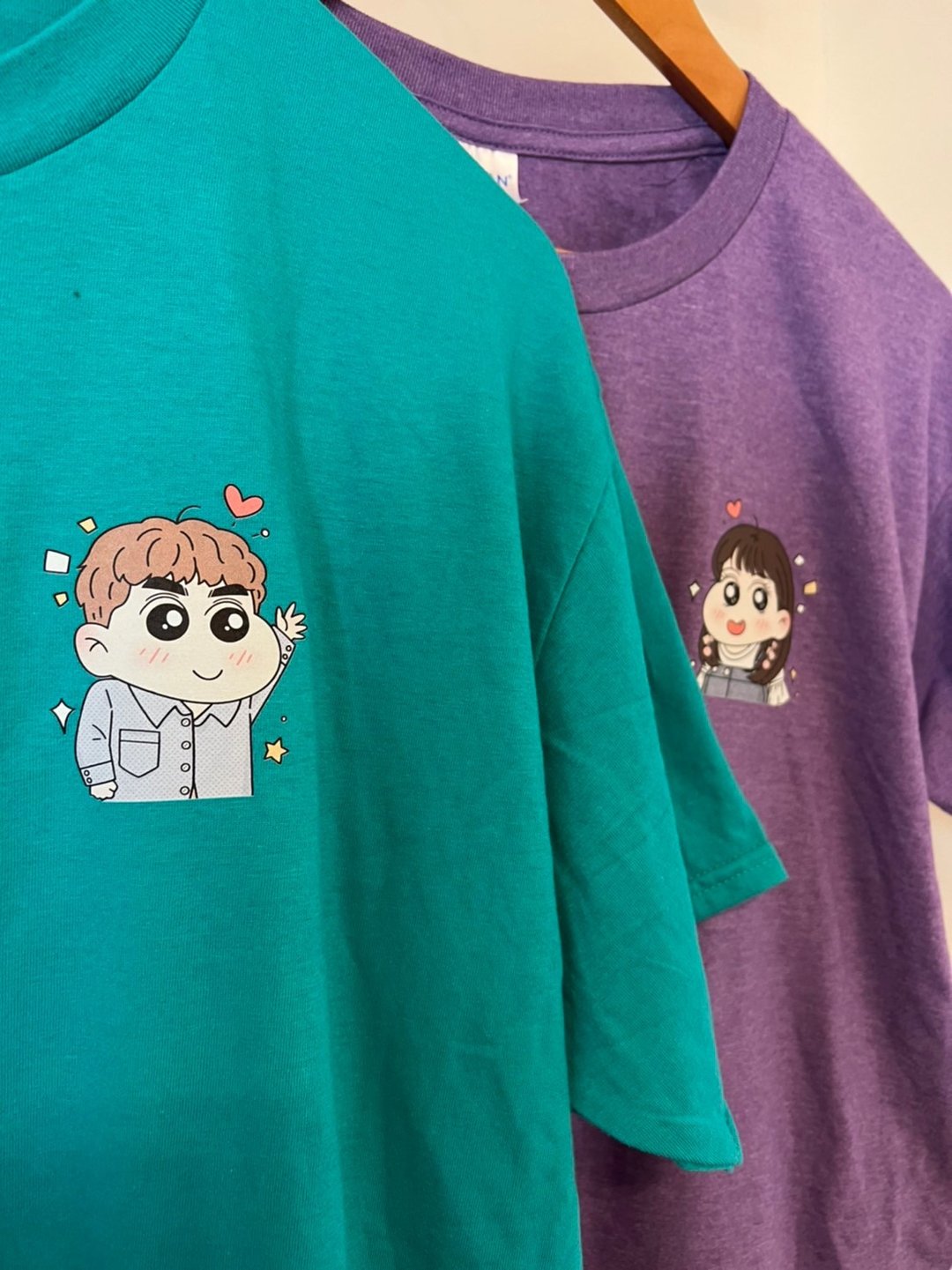 就是最喜欢蜡笔小新【定制化衣服】 亲子装 情侣T  团体服订制 - 女装上衣 - 棉 银色