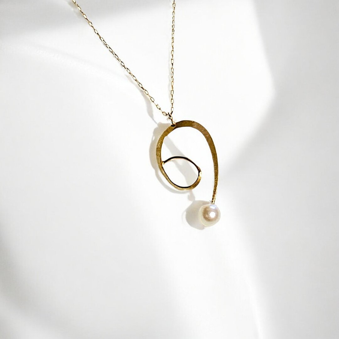 18K 日本Akoya珍珠坠链 Akoya Pearl Necklace - 项链 - 珍珠 