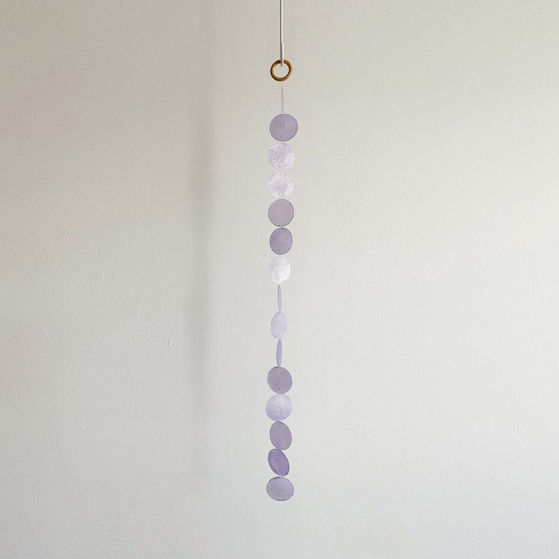 DIY套件|赫尔辛基花店-紫罗兰-窗帘|贝壳风铃手机|#0-497 - 其他 - 贝壳 紫色